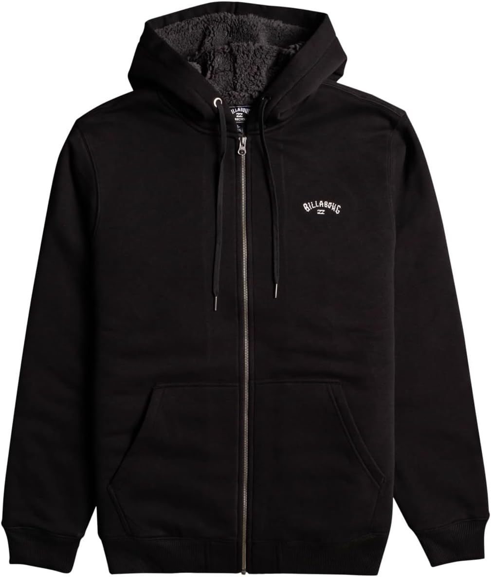 Billabong Herren Arch Sherpa Sweatshirt (1er Pack) M Schwarz, M Schwarz
