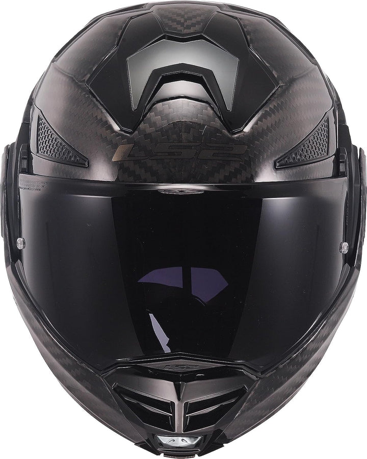 LS2 Klapphelm FF901 Advant X Carbon Solid ECE2206 Modularhelm Motorradhelm, L