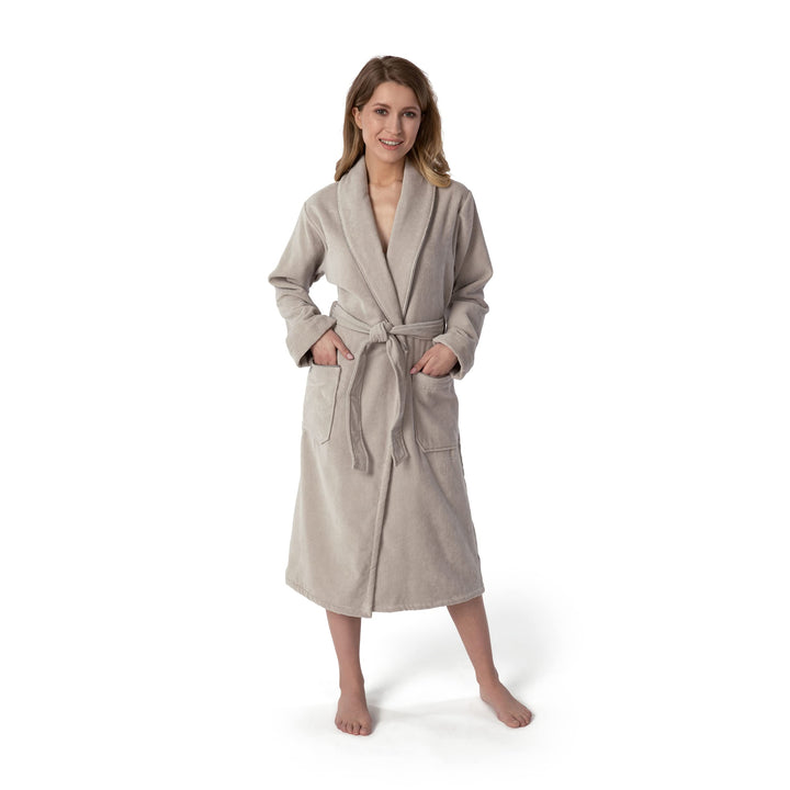 möve Homewear Bademantel, Baumwolle, Silver Grey, 3440