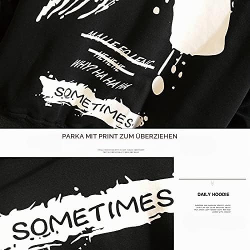 Moshtashio Hoodie Herren Basic Kapuzenpullover Langarm Sweatshirts Classic Männer Hoodie Druck Pullo