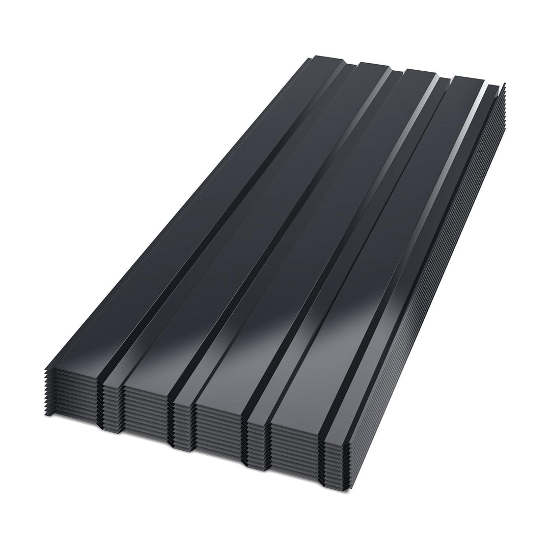 Profilblech Trapezblech Set, 12 Stück Trapezblech Dachplatten verzinkt, Wellblechplatten 115×45 cm =