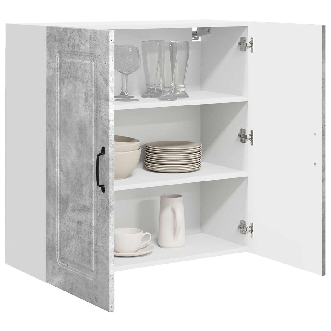 vidaXL Geschirrspülerfront Kalmar Beton Grau 80 x 31 x 80 cm, Eleganter moderner Küchenregal, grosse