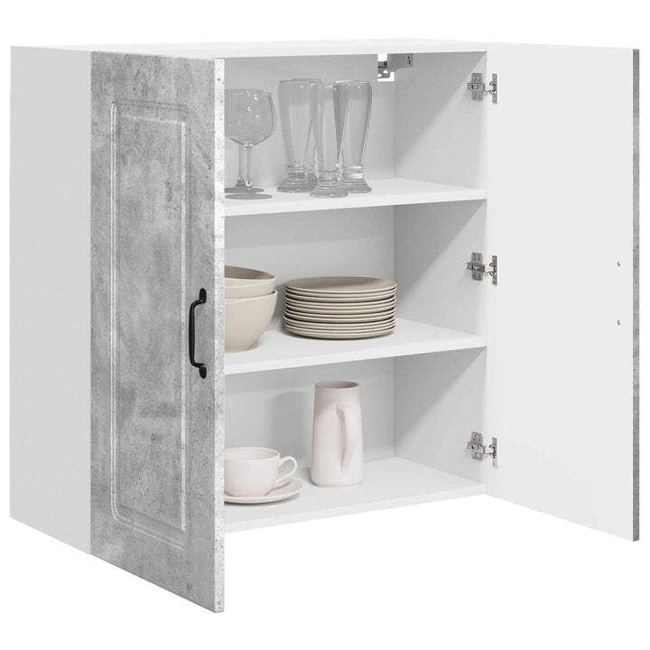 vidaXL Geschirrspülerfront Kalmar Beton Grau 80 x 31 x 80 cm, Eleganter moderner Küchenregal, grosse