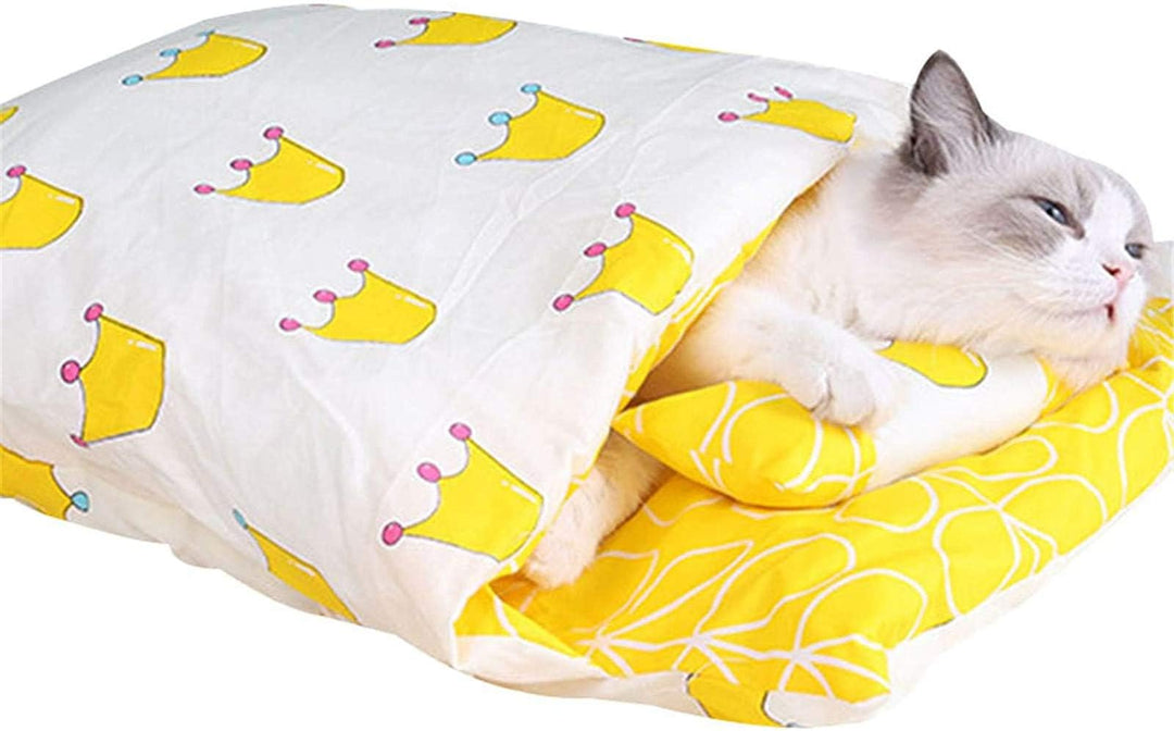 Orthopädischer Katzenschlafsack, Katzenschlafsack Warm, Katzen Schlafsack, Gemütliche Beruhigende Ka