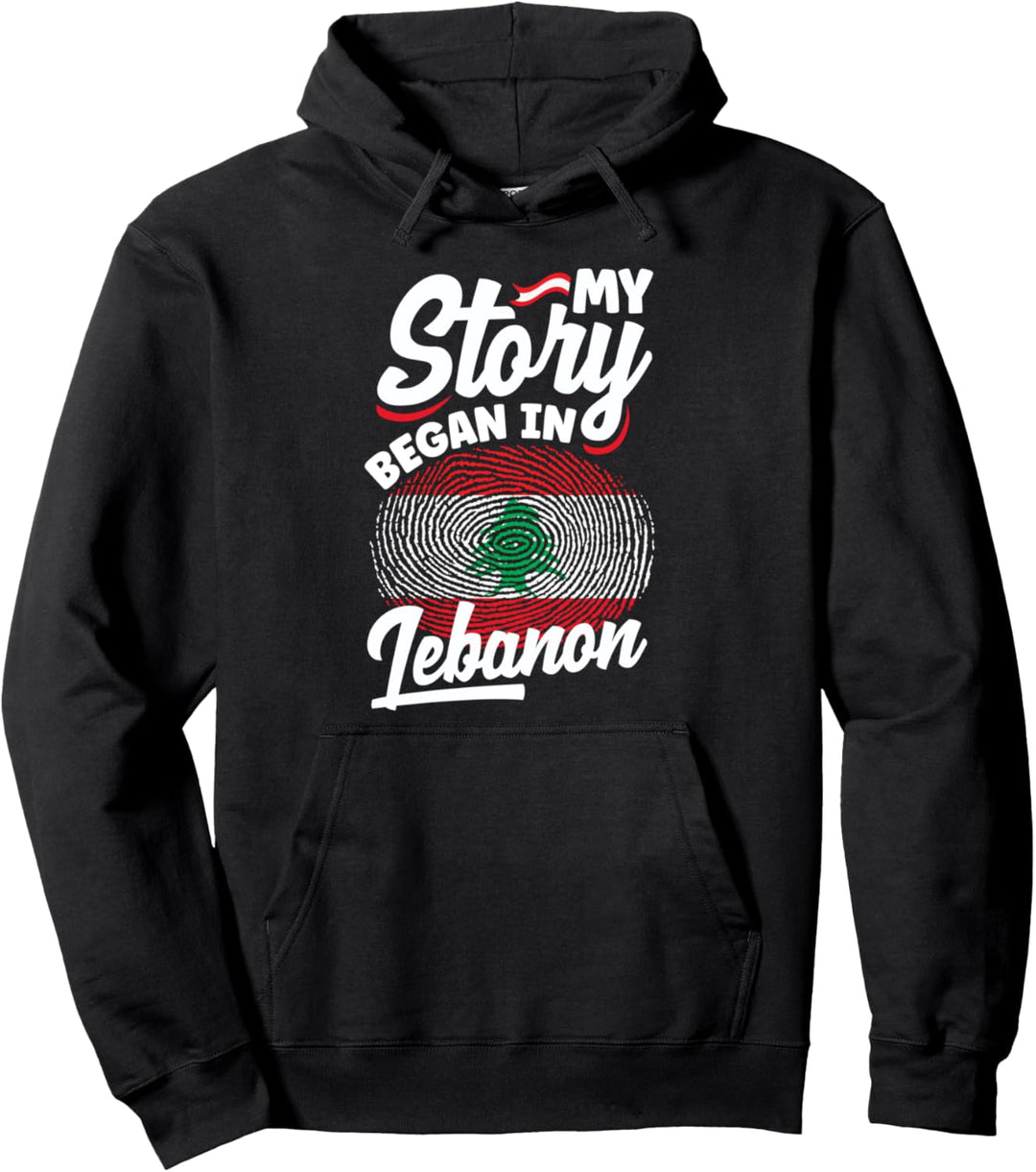 Libanon-Flagge, Libanon, My Story Began In Libanon Pullover Hoodie