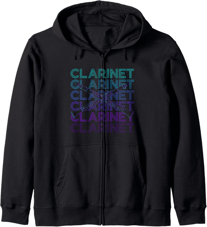 Klarinette Klarinette Retro Kapuzenjacke