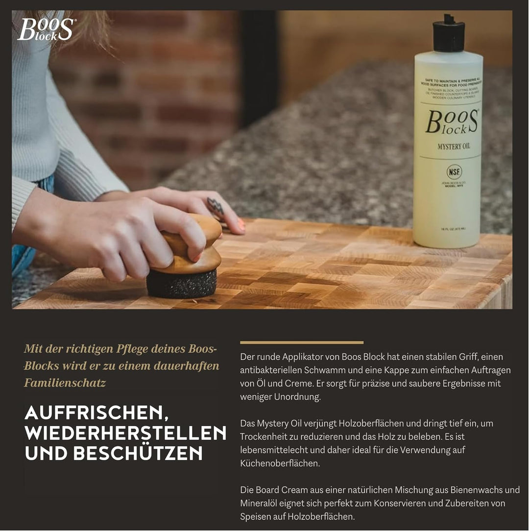 Boos Block Scheidebrett – 40 x 25 x 2,5 cm - Nordamerikanisches Ahorn Schneidebrett Gross – Hackbloc
