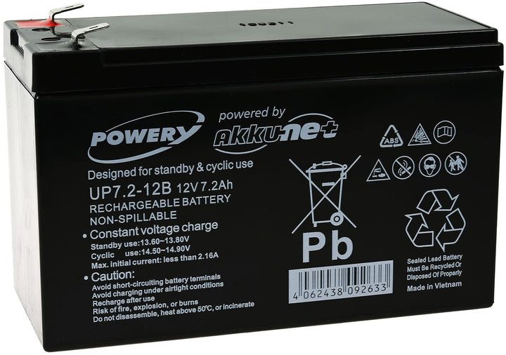 akku-net Blei-Gel-Akku für USV APC RBC17, 12V, Lead-Acid
