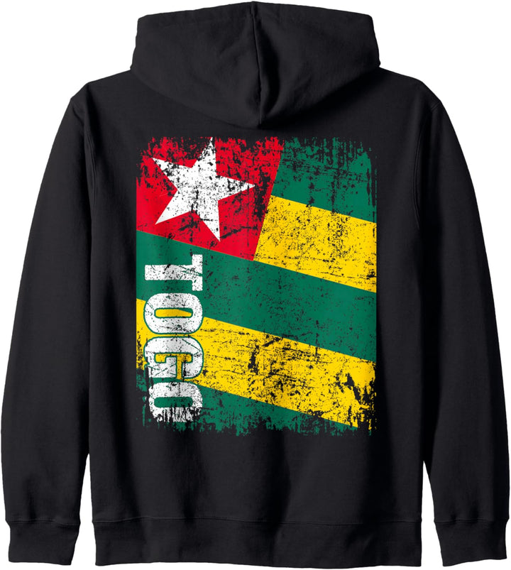 TOGO Flagge | Damen Herren Kinder TOGO Kapuzenjacke