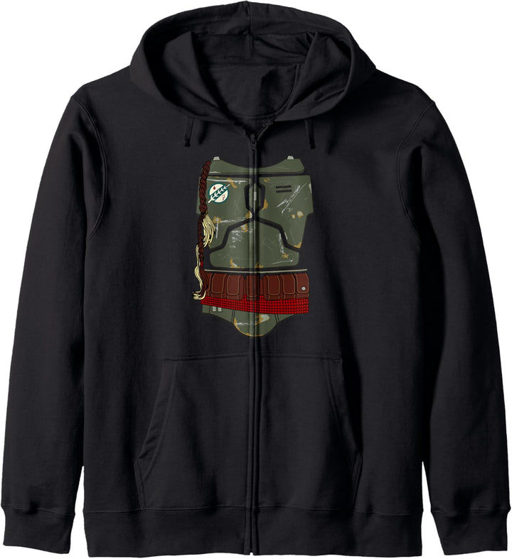 Star Wars Distressed Boba Fett Armor Kapuzenjacke