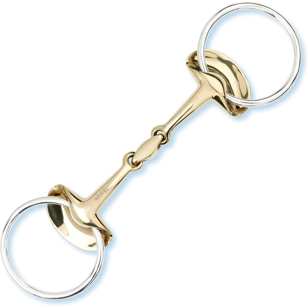 Stübben Gebiss 2262 Golden Wings Trense doppelt gebrochen 14,5 cm - 14 mm - Sweet Copper, 14,5 cm -