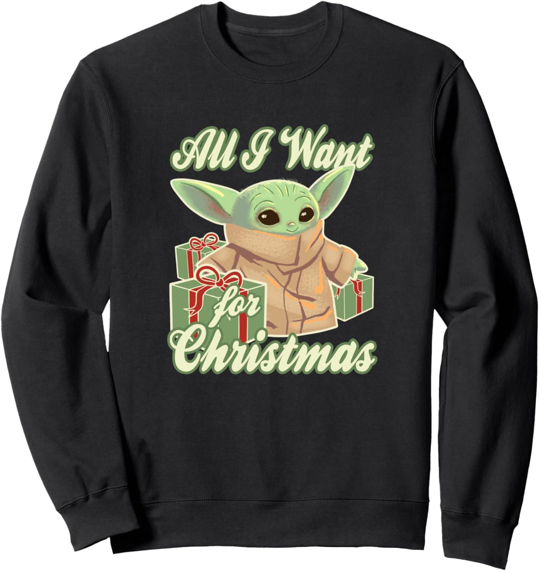 Star Wars The Mandalorian The Child All I Want For Christmas Sweatshirt