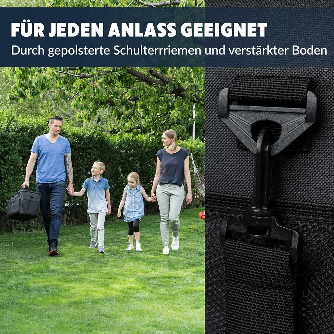 Obics Kühltasche klein 20L &amp; Gross 30L, Kühlbox faltbar mit Flaschenöffner Lunchtasche Herren - lang