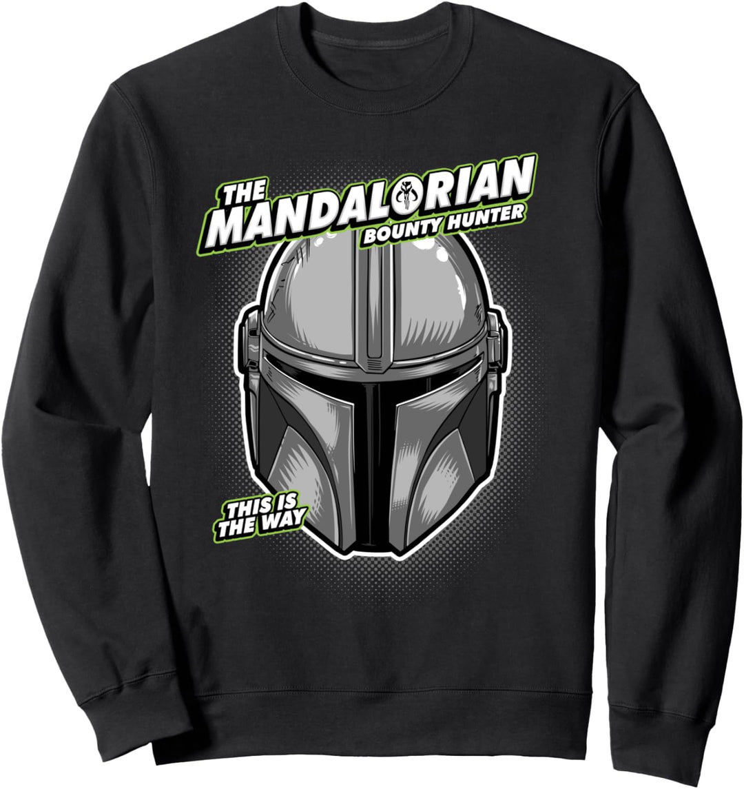 Star Wars Mandalorian Bounty Hunter Helmet Comic Sweatshirt