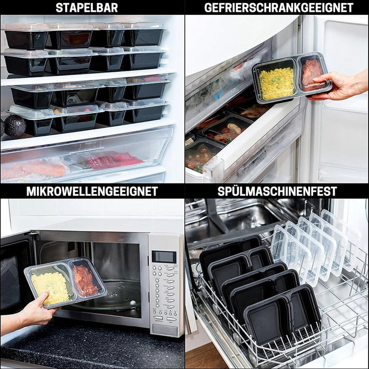 [10er Pack] 1-Fach Meal Prep Container Von Igluu - Essensbox, Lunchbox Mikrowellengeeignet, Spülmasc