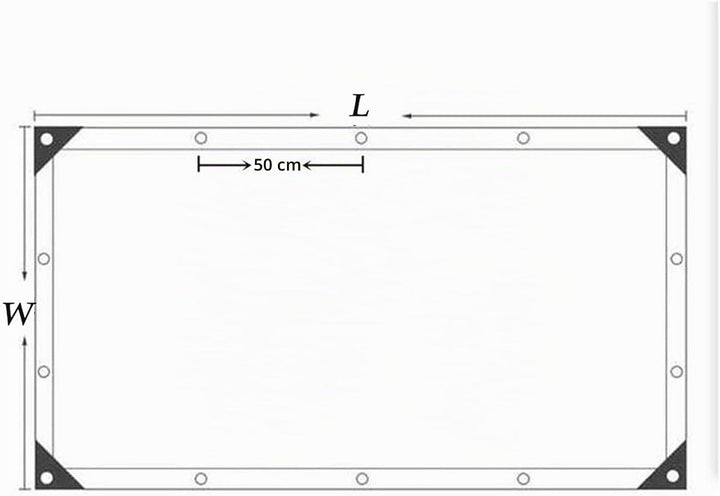 Abdeckplane Transparente mit Ösen, 0,3mm Klare wasserdichte PVC Plane, Vielseitige Gemüseabdeckung f