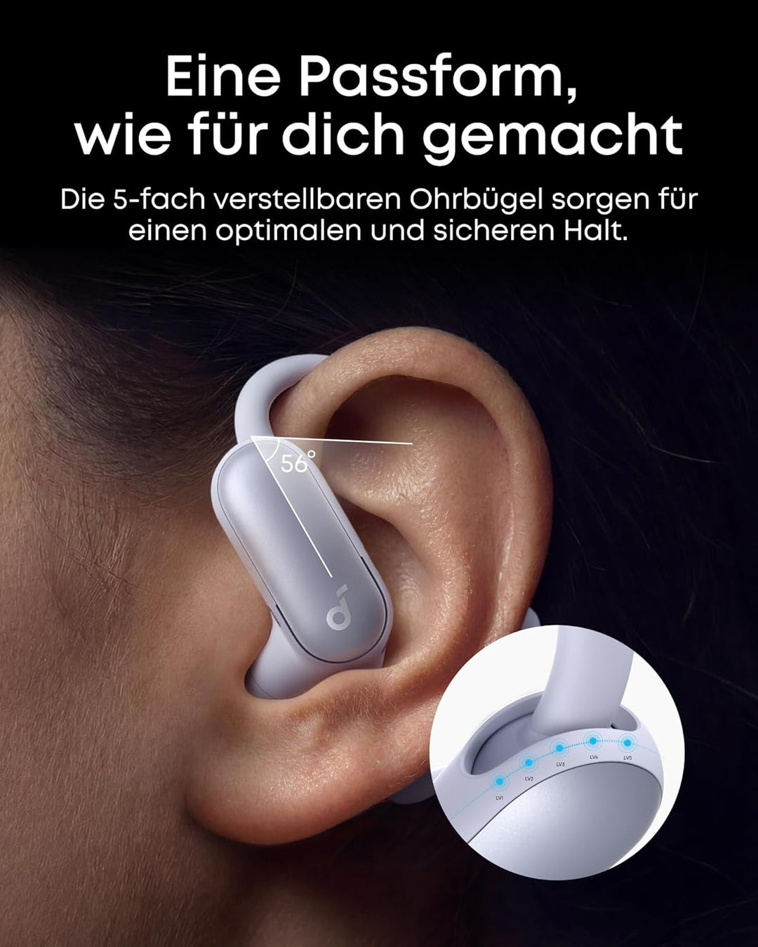 soundcore AeroFit 2 Pro by Anker, erste Kopfhörer mit 2 Tragemodi, 2-in-1 Open-Ear Kopfhörer & Semi-