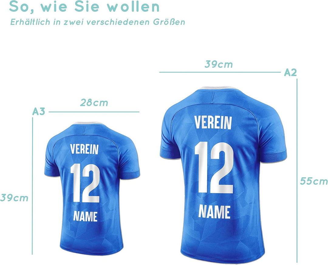 Elbeffekt Trikotlampe für Karlsruhe Fans aus Holz - personalisierbares Geschenk - schenke Dein indiv