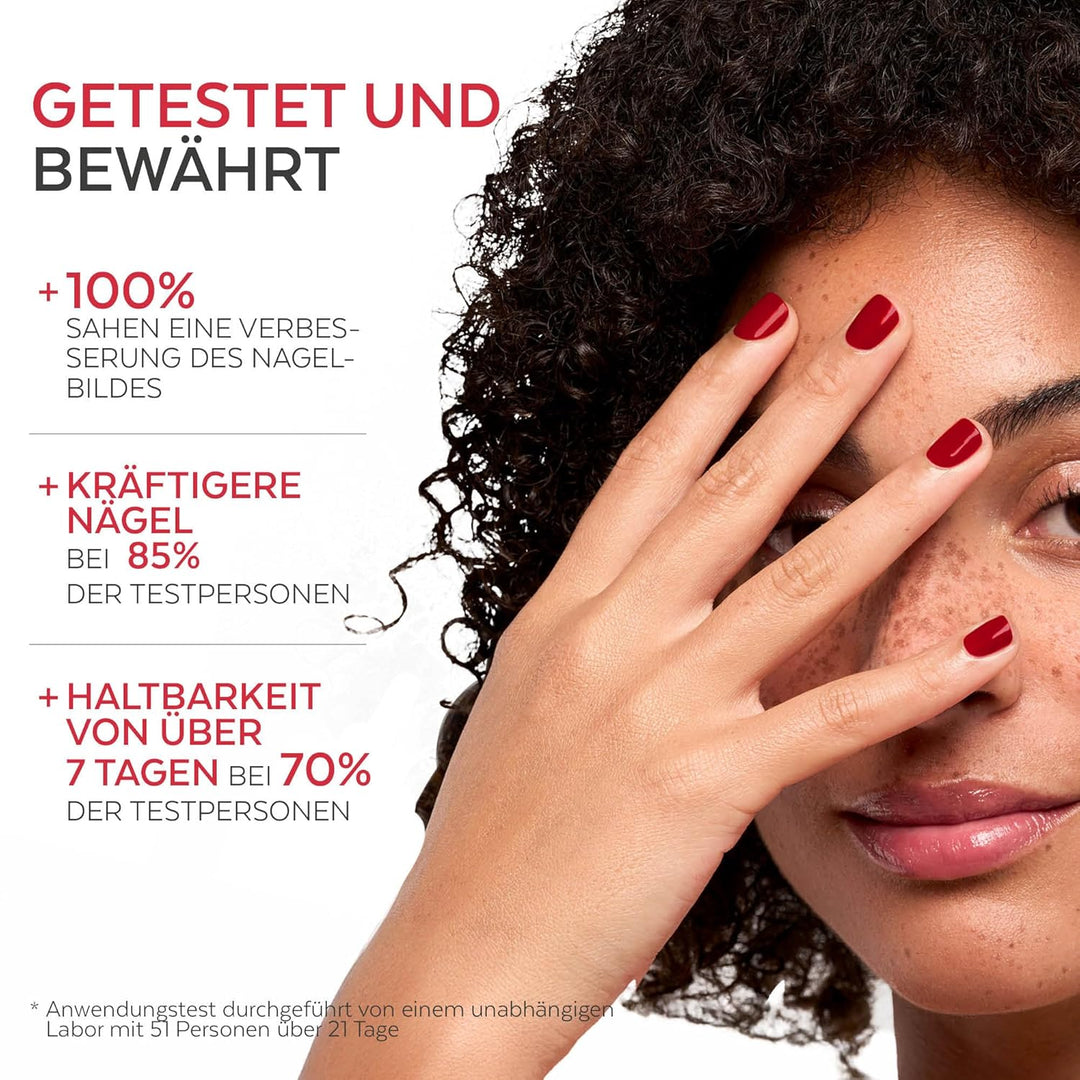 PODERM - TEEBAUM-NAGELLACK COLOR CARE Allurarot - verbessert das Aussehen für die gelbe oder brüchig