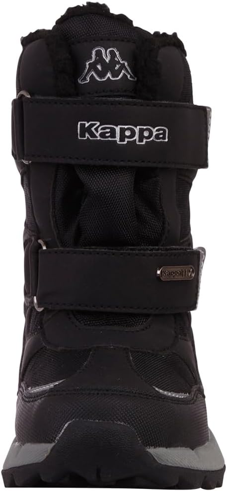 Kappa Unisex Kinder Stiefel Winterschuh gefüttert Stylecode 260903K Schwarz 28 EU 1115 Black Silver,