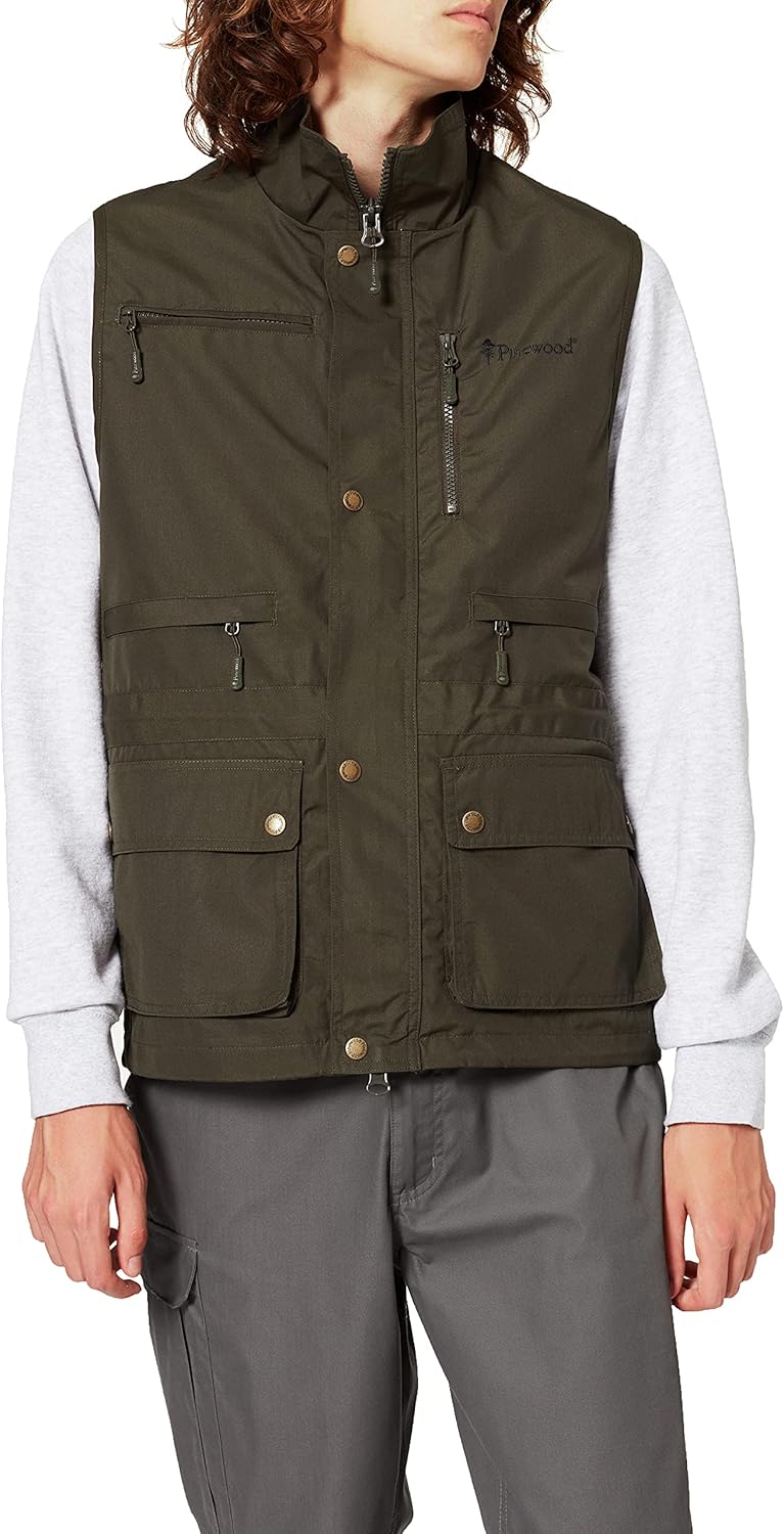 Pinewood Herren Tiveden Weste Weste L Moss Green, L Moss Green