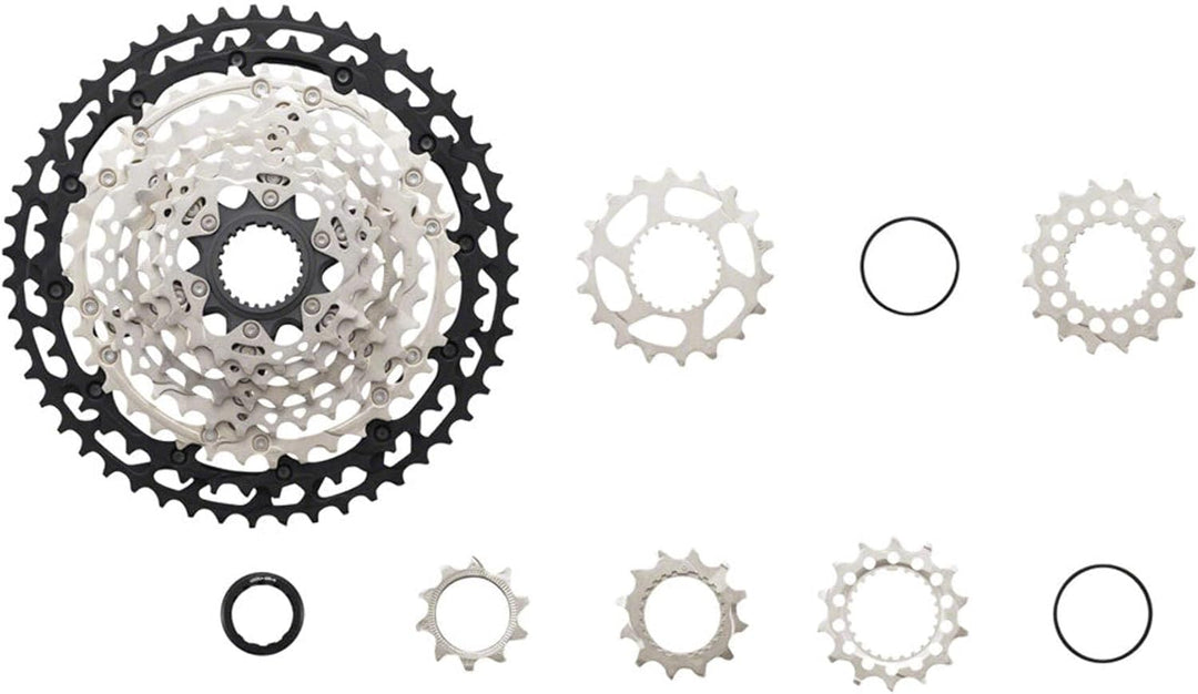 Shimano XT CS-M8100 Cassette - 12-Speed, Silver/Black, Mirco Spline 12-fach, 12-fach