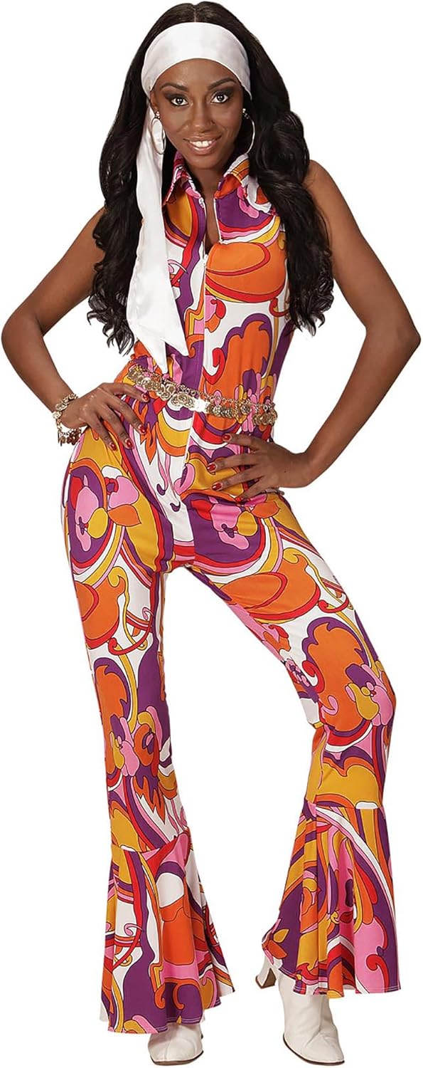 WIDMANN 08949 COSTUME TUTA DONNA ANNI 70 XS ORCHID 