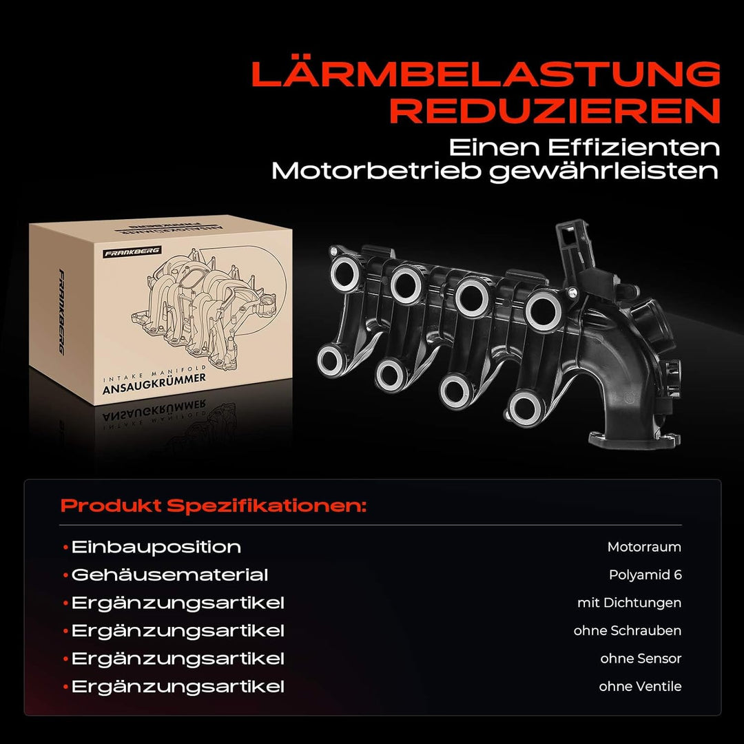 Ansaugkrümmer Saugrohrleitung für Berlingo C2 C3 C4 C5 Jumpy 1007 206 207 307 407 Partner 1.6L 2004-