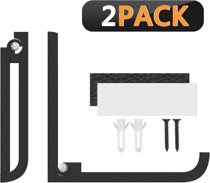 Geekria Foldable Wall Mount Headphones Holder, Headset Wall Hanger, Aluminum Wallmount Hook, Hold Up