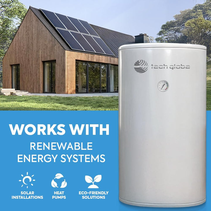 TECHGLOBE - Warmwasserspeicher - Energieeffizient - Hitze nicht rostend Zentralheizung Speicher für
