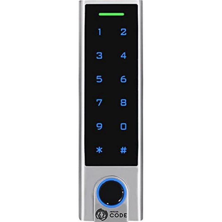 REMOCK RCODE CODE Touch-Tastatur, mit Fingerabdruck, Karten-und Codeleser, Silber