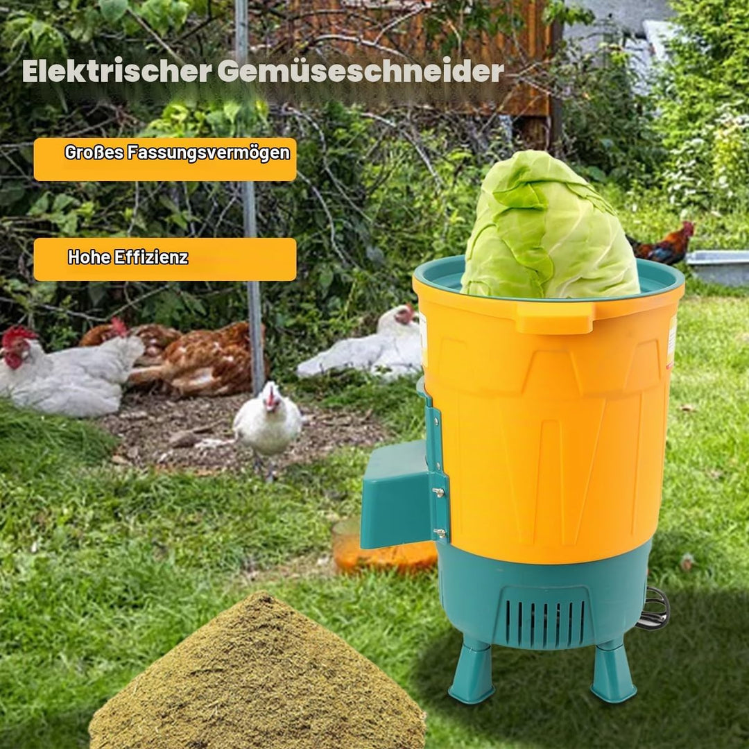 Elektrische Futterhäcksler Gemüseschneider, 550W 220V Grünfutterschneider | Grasschneider Häcksler F