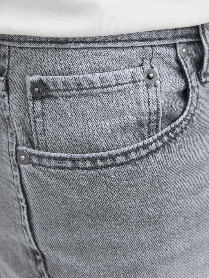 JACK & JONES Male Tapered Fit Jeans JJIMIKE JJORIGINAL MF 020 Tapered Fit Jeans 27W / 32L Grey Denim