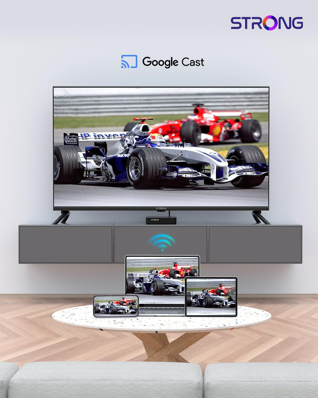 STRONG LEAP-S3 | Google TV-Box mit Android 11 | 4K UHD-Auflösung | Bluetooth-Sprachfernbedienung und