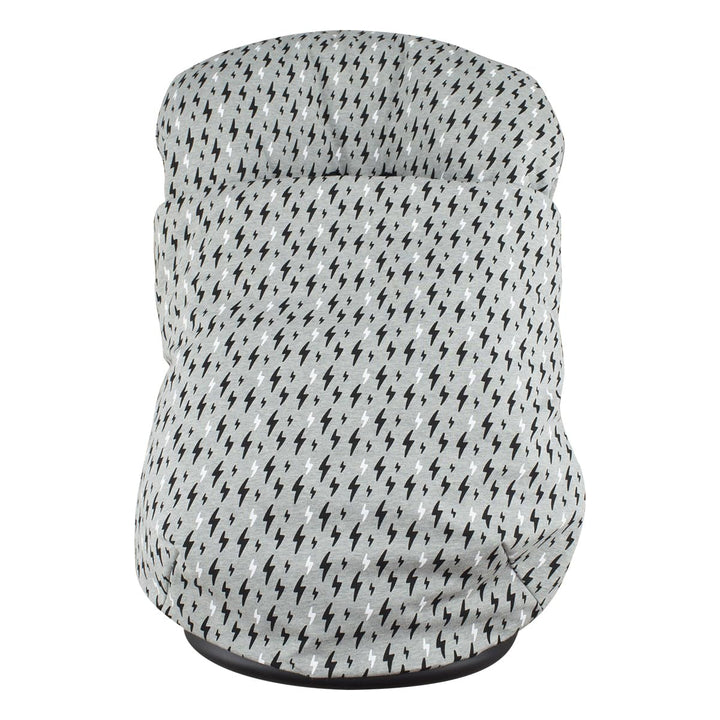 JYOKO KIDS Universal Winterfusssack für Babyschale Babyschale (Baumwolle, Black Rayo) Black Rayo Bau