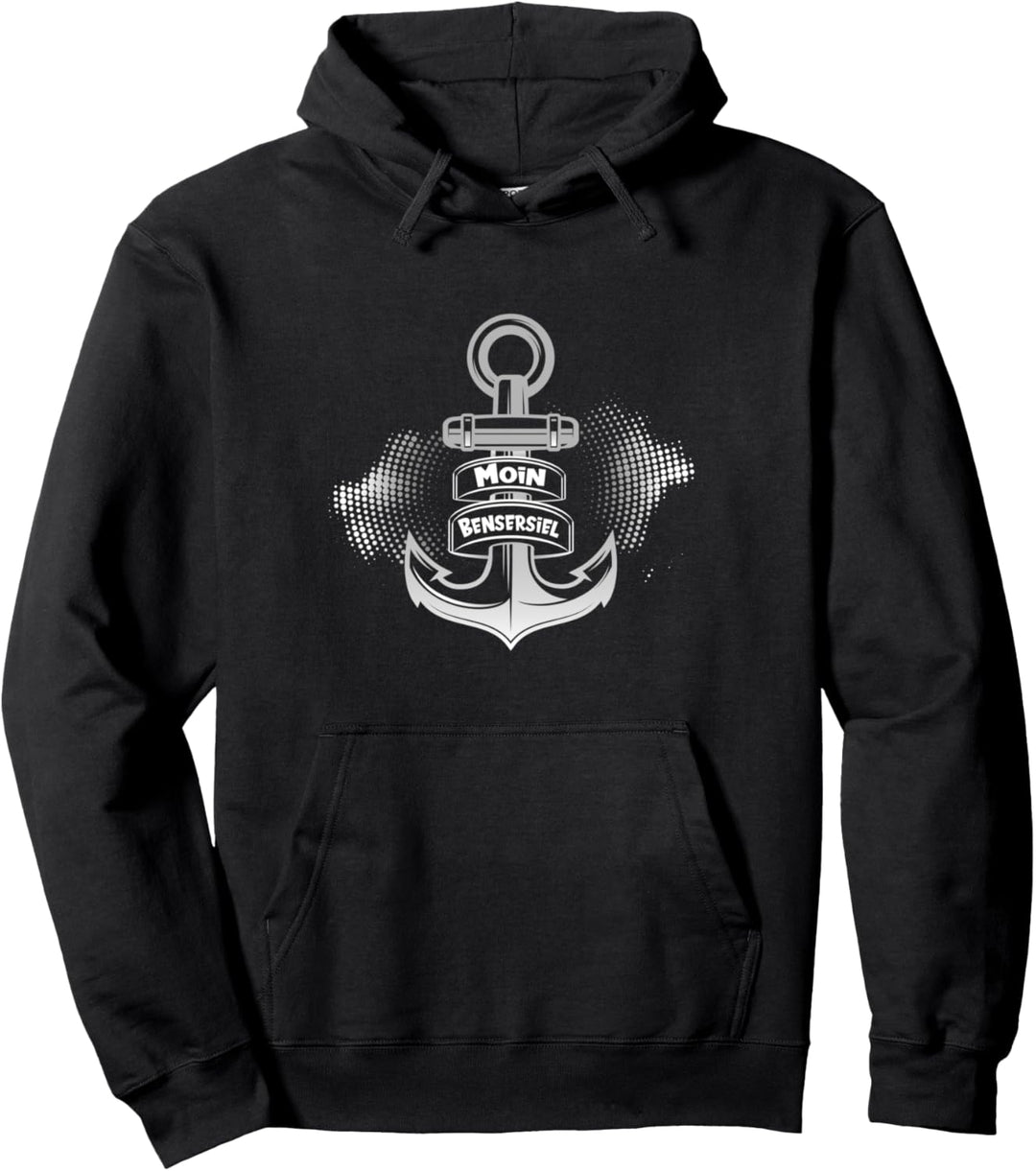 Moin Bensersiel mit Anker für Strandurlaub an Küste und Meer Pullover Hoodie