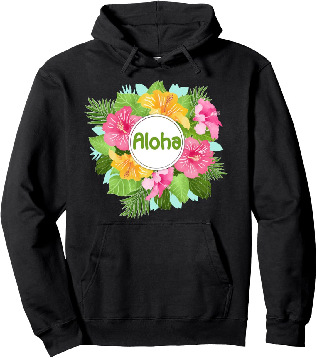 Aloha Blume Niedlich Aloha Hawaii Tropische Insel Pullover Hoodie
