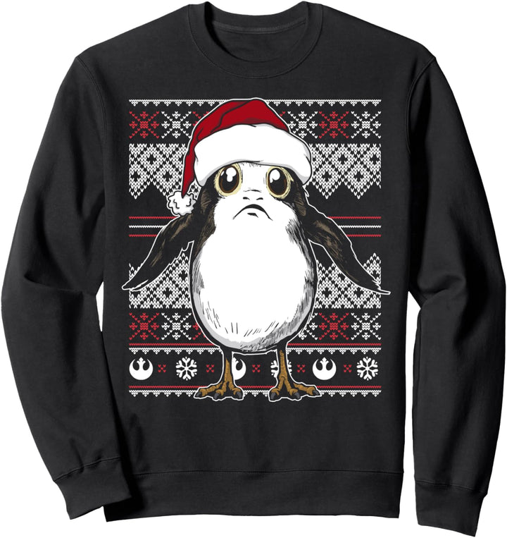 Star Wars The Last Jedi Porg Holiday Pattern Sweatshirt