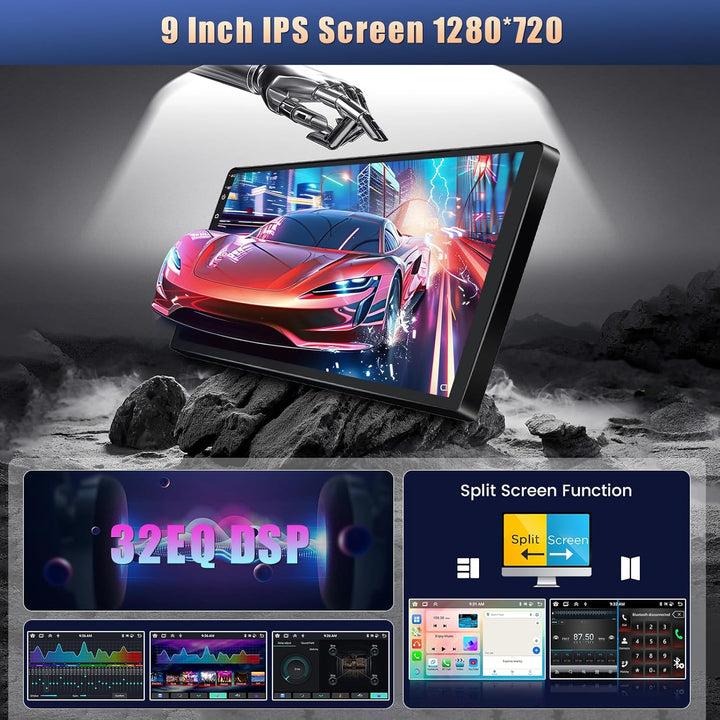 [8Cores 2G+64G] Hikity Autoradio Navi Für BMW X3 E83 2004-2012 Android 15 Touch Display mit FM RDS 3