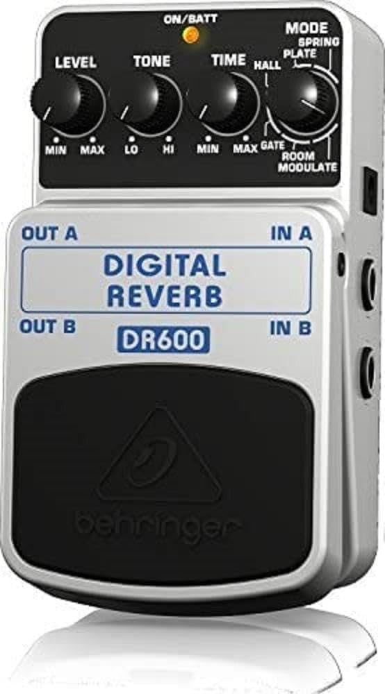 Behrimger DR600 Digitales Stereo-Reverb-Effektpedal DIGITAL REVERB DR600 Guitar Pedal, DIGITAL REVER
