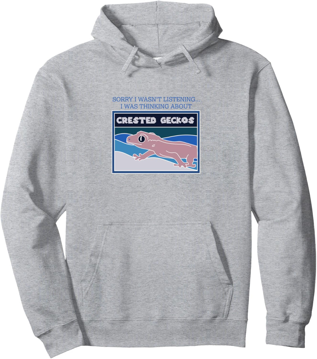 Nachdenken über Geckos Niedliche Eidechse Wildlife Pullover Hoodie
