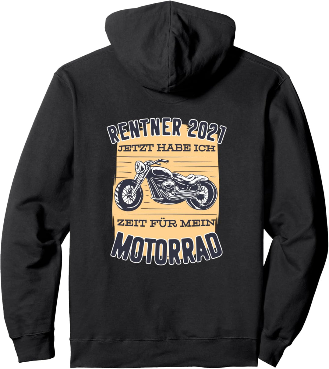 Rentner 2021 Endlich Zeit für mein Motorrad Geschenk Pullover Hoodie