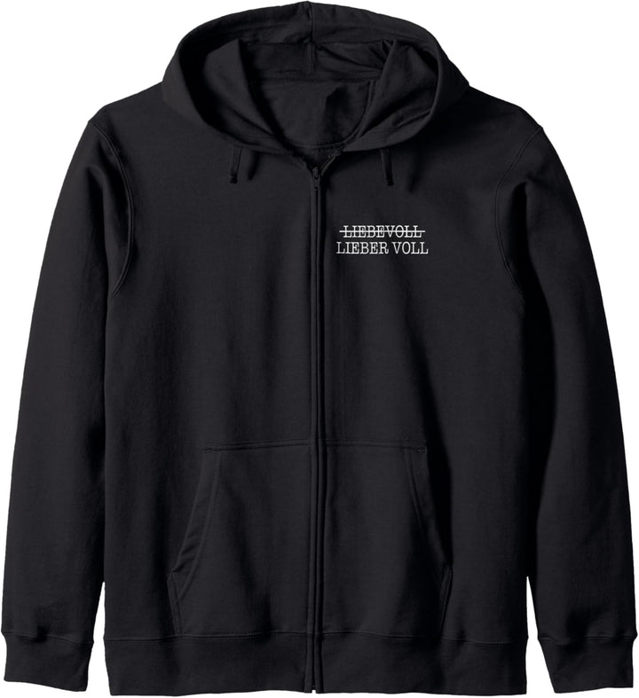 Liebevoll Lieber Voll Kapuzenjacke