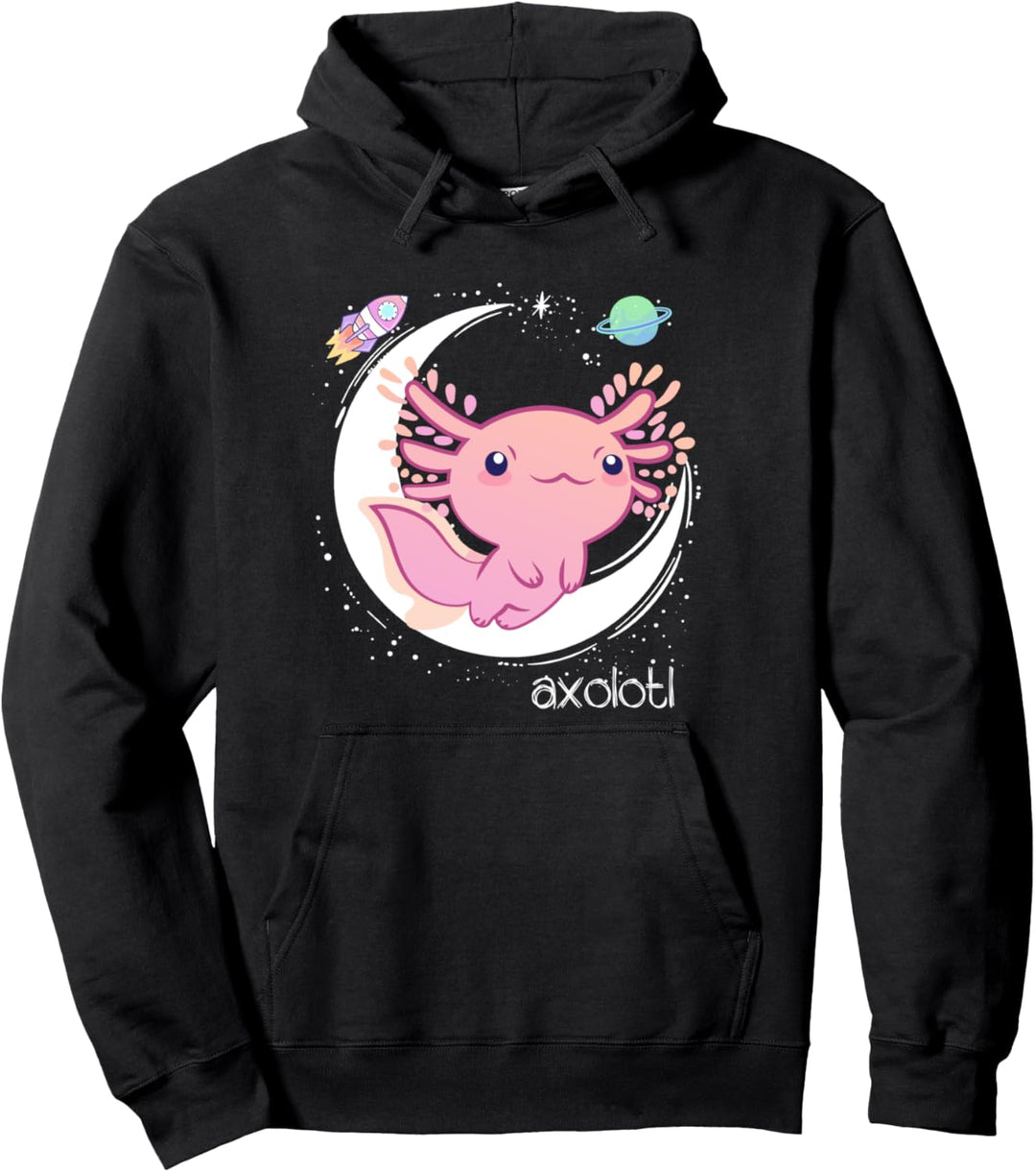 Space Axolotl Kawaii Shirt Pastel Goth | Japan Anime Comic Pullover Hoodie