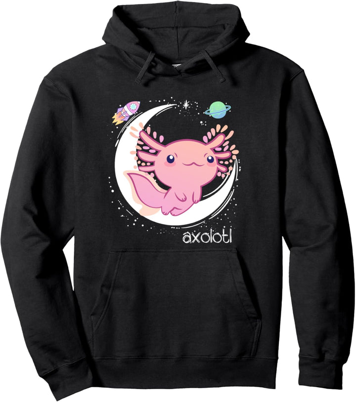 Space Axolotl Kawaii Shirt Pastel Goth | Japan Anime Comic Pullover Hoodie