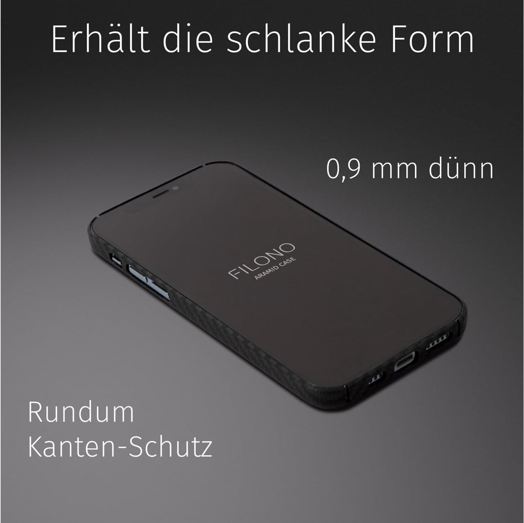 FILONO ultradünne Hülle für iPhone 12 Pro Max aus Aramidfasern iPhone 12 Pro Max ARAMID Case, iPhone