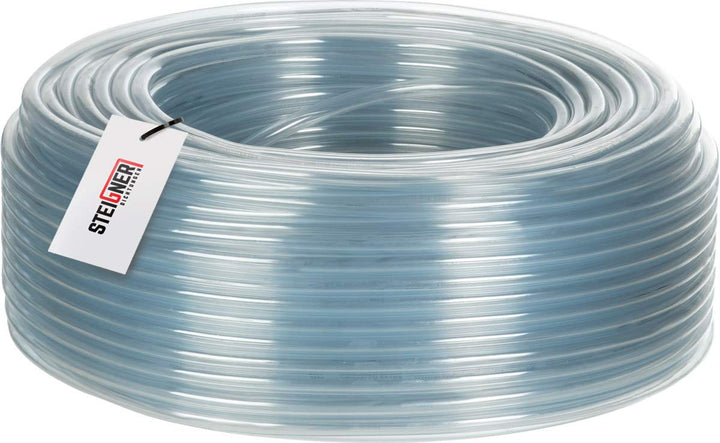 STEIGNER Benzinschlauch Wasserschlauch PVC Schlauch Transparent, Durchmesser: 7-10 mm, Länge: 20 m,
