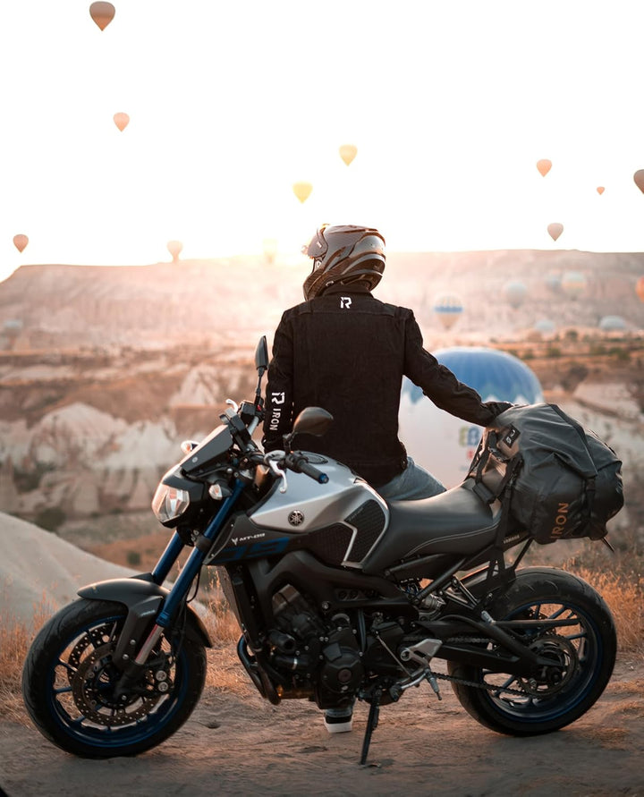 IRON JIA'S Motorradtasche Gepäckrolle wasserdichte Hecktasche Satteltasche Reisetasche mit rollversi