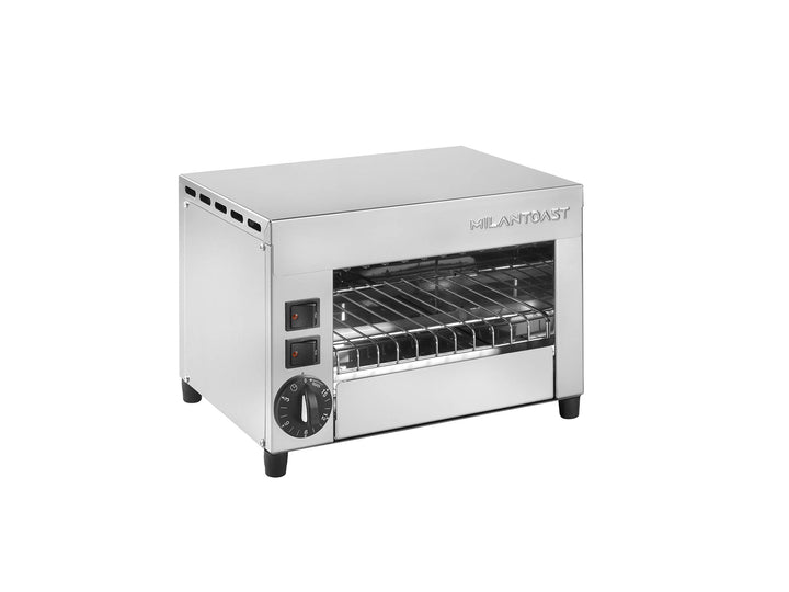 Milan Toast - Backofen - Toaster 2 Plätze - 2 Zangen - Timer 15 Minuten - 220-240 V 50/60 Hz 1,21 kW