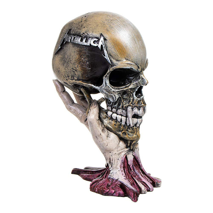 Nemesis Now Metallica Sad But True Totenkopf, 22 cm, Kunstharz, Taupe